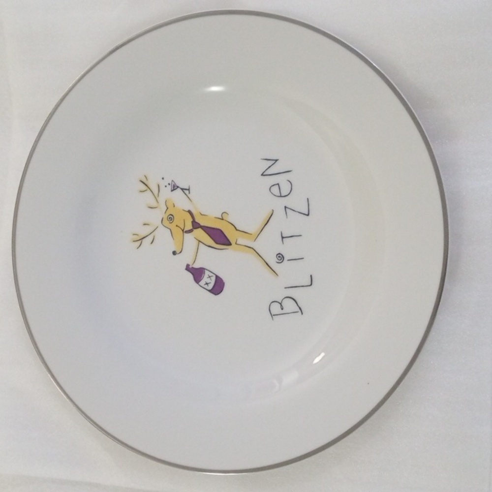 COPY - Pottery Barn Blitzen Reindeer Plate